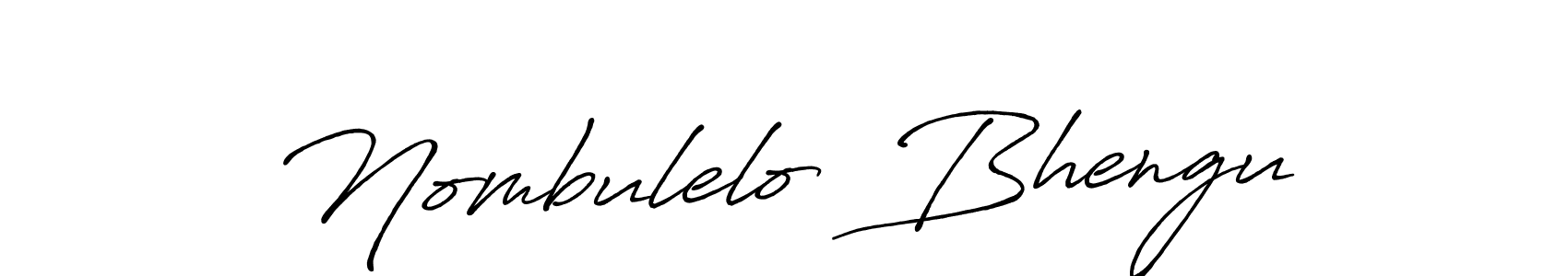 Use a signature maker to create a handwritten signature online. With this signature software, you can design (Antro_Vectra_Bolder) your own signature for name Nombulelo  Bhengu. Nombulelo  Bhengu signature style 7 images and pictures png