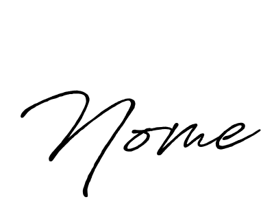 Design your own signature with our free online signature maker. With this signature software, you can create a handwritten (Antro_Vectra_Bolder) signature for name Nome. Nome signature style 7 images and pictures png