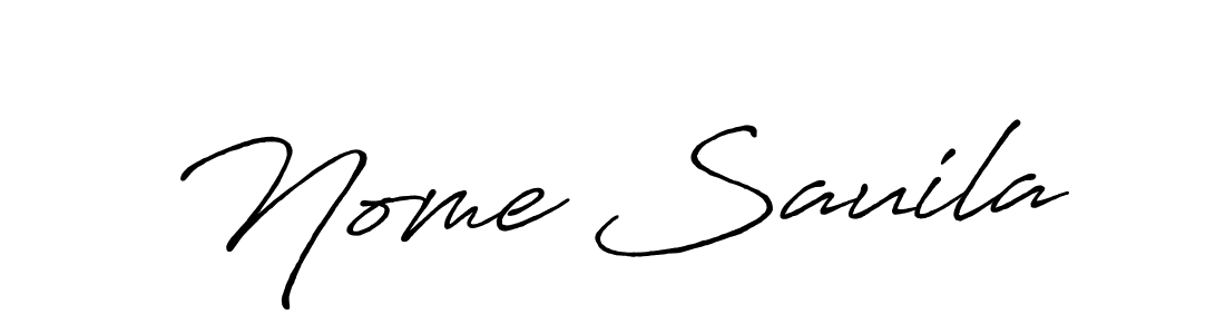 Create a beautiful signature design for name Nome Sauila. With this signature (Antro_Vectra_Bolder) fonts, you can make a handwritten signature for free. Nome Sauila signature style 7 images and pictures png
