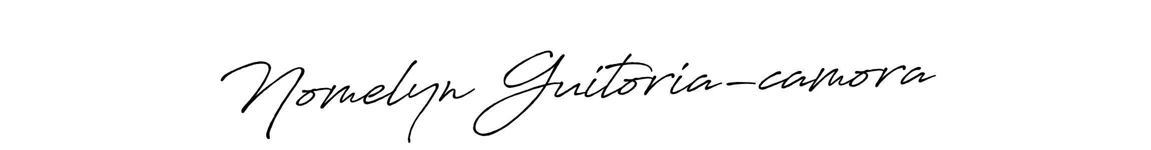 The best way (Antro_Vectra_Bolder) to make a short signature is to pick only two or three words in your name. The name Nomelyn Guitoria-camora include a total of six letters. For converting this name. Nomelyn Guitoria-camora signature style 7 images and pictures png