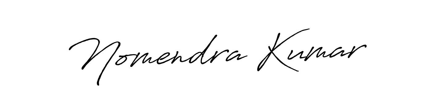 Also we have Nomendra Kumar name is the best signature style. Create professional handwritten signature collection using Antro_Vectra_Bolder autograph style. Nomendra Kumar signature style 7 images and pictures png