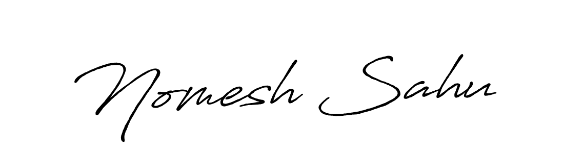 Similarly Antro_Vectra_Bolder is the best handwritten signature design. Signature creator online .You can use it as an online autograph creator for name Nomesh Sahu. Nomesh Sahu signature style 7 images and pictures png