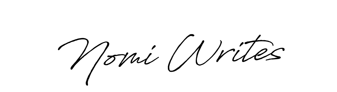 How to make Nomi Writes signature? Antro_Vectra_Bolder is a professional autograph style. Create handwritten signature for Nomi Writes name. Nomi Writes signature style 7 images and pictures png