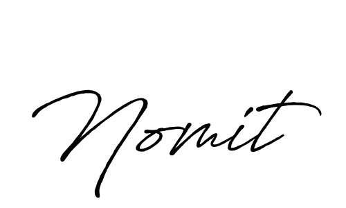 You should practise on your own different ways (Antro_Vectra_Bolder) to write your name (Nomit) in signature. don't let someone else do it for you. Nomit signature style 7 images and pictures png