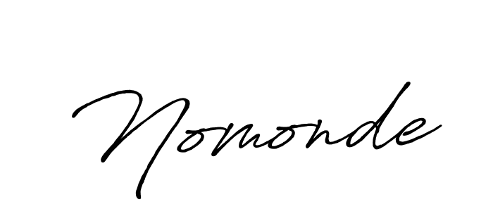 How to make Nomonde signature? Antro_Vectra_Bolder is a professional autograph style. Create handwritten signature for Nomonde name. Nomonde signature style 7 images and pictures png