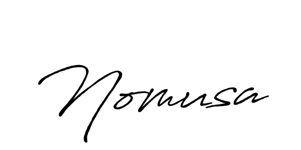 Make a short Nomusa signature style. Manage your documents anywhere anytime using Antro_Vectra_Bolder. Create and add eSignatures, submit forms, share and send files easily. Nomusa signature style 7 images and pictures png