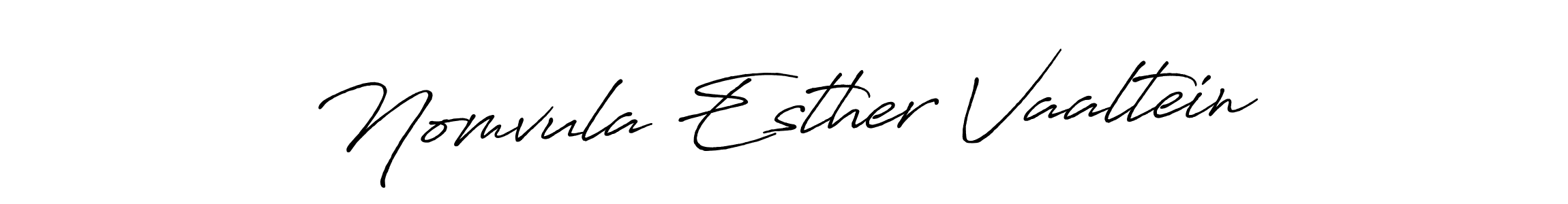 Also You can easily find your signature by using the search form. We will create Nomvula Esther Vaaltein name handwritten signature images for you free of cost using Antro_Vectra_Bolder sign style. Nomvula Esther Vaaltein signature style 7 images and pictures png