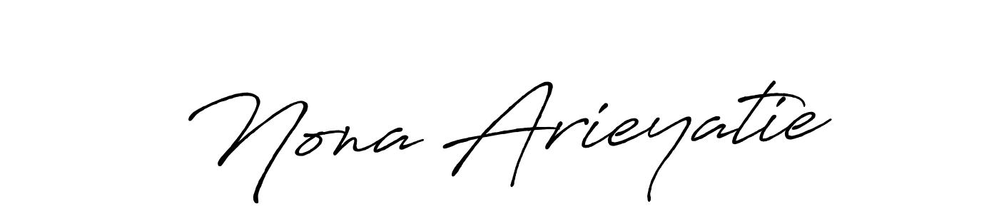 Use a signature maker to create a handwritten signature online. With this signature software, you can design (Antro_Vectra_Bolder) your own signature for name Nona Arieyatie. Nona Arieyatie signature style 7 images and pictures png