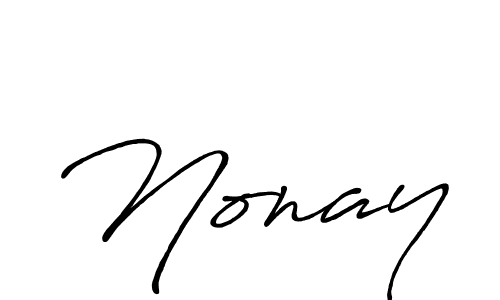 Also we have Nonay name is the best signature style. Create professional handwritten signature collection using Antro_Vectra_Bolder autograph style. Nonay signature style 7 images and pictures png