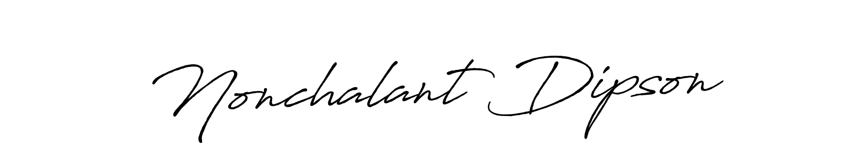 Use a signature maker to create a handwritten signature online. With this signature software, you can design (Antro_Vectra_Bolder) your own signature for name Nonchalant Dipson. Nonchalant Dipson signature style 7 images and pictures png
