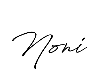 Make a beautiful signature design for name Noni. With this signature (Antro_Vectra_Bolder) style, you can create a handwritten signature for free. Noni signature style 7 images and pictures png