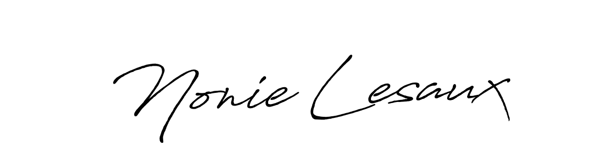 Similarly Antro_Vectra_Bolder is the best handwritten signature design. Signature creator online .You can use it as an online autograph creator for name Nonie Lesaux. Nonie Lesaux signature style 7 images and pictures png