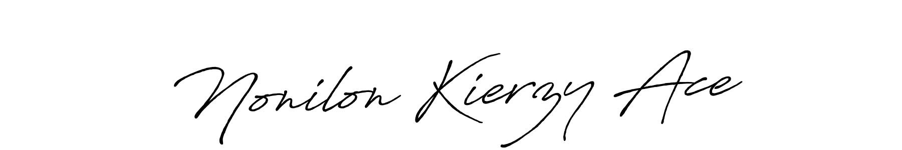Nonilon Kierzy Ace stylish signature style. Best Handwritten Sign (Antro_Vectra_Bolder) for my name. Handwritten Signature Collection Ideas for my name Nonilon Kierzy Ace. Nonilon Kierzy Ace signature style 7 images and pictures png