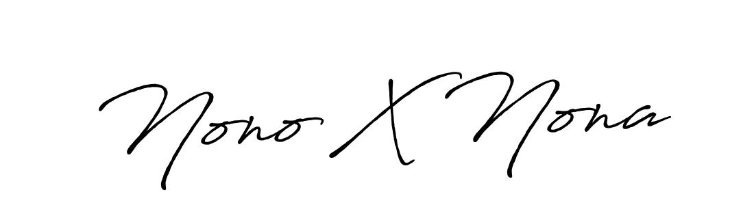 How to make Nono X Nona signature? Antro_Vectra_Bolder is a professional autograph style. Create handwritten signature for Nono X Nona name. Nono X Nona signature style 7 images and pictures png