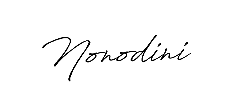 How to make Nonodini signature? Antro_Vectra_Bolder is a professional autograph style. Create handwritten signature for Nonodini name. Nonodini signature style 7 images and pictures png