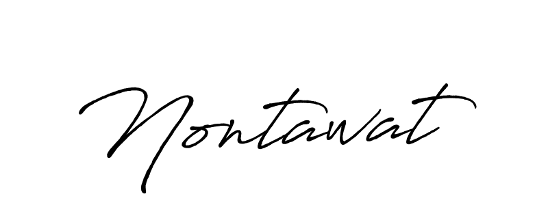 How to make Nontawat signature? Antro_Vectra_Bolder is a professional autograph style. Create handwritten signature for Nontawat name. Nontawat signature style 7 images and pictures png