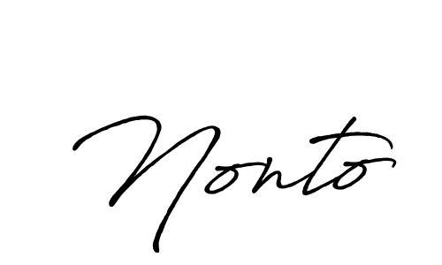 This is the best signature style for the Nonto name. Also you like these signature font (Antro_Vectra_Bolder). Mix name signature. Nonto signature style 7 images and pictures png