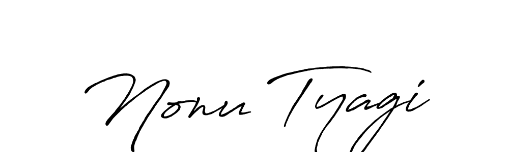 Use a signature maker to create a handwritten signature online. With this signature software, you can design (Antro_Vectra_Bolder) your own signature for name Nonu Tyagi. Nonu Tyagi signature style 7 images and pictures png