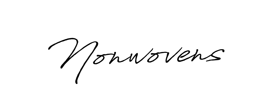 Also You can easily find your signature by using the search form. We will create Nonwovens name handwritten signature images for you free of cost using Antro_Vectra_Bolder sign style. Nonwovens signature style 7 images and pictures png