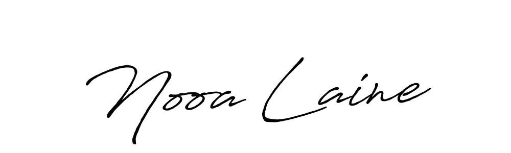 Design your own signature with our free online signature maker. With this signature software, you can create a handwritten (Antro_Vectra_Bolder) signature for name Nooa Laine. Nooa Laine signature style 7 images and pictures png