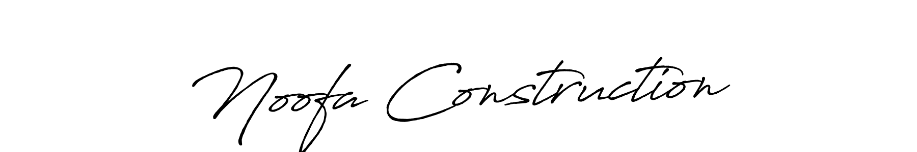 Use a signature maker to create a handwritten signature online. With this signature software, you can design (Antro_Vectra_Bolder) your own signature for name Noofa Construction. Noofa Construction signature style 7 images and pictures png