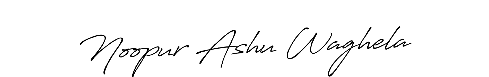 Noopur Ashu Waghela stylish signature style. Best Handwritten Sign (Antro_Vectra_Bolder) for my name. Handwritten Signature Collection Ideas for my name Noopur Ashu Waghela. Noopur Ashu Waghela signature style 7 images and pictures png
