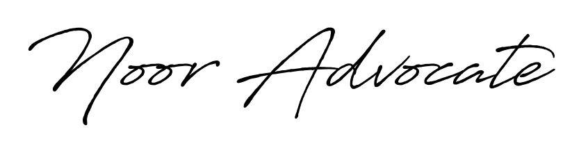 Get an exclusive digital autograph for Noor Advocate. The Antro_Vectra_Bolder typeface captures the charm of real penmanship on paper. Noor Advocate signature style 7 images and pictures png