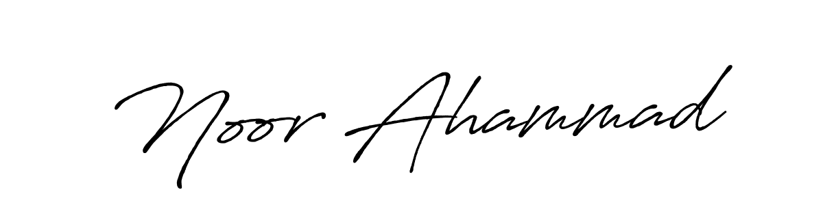 Create a beautiful signature design for name Noor Ahammad. With this signature (Antro_Vectra_Bolder) fonts, you can make a handwritten signature for free. Noor Ahammad signature style 7 images and pictures png