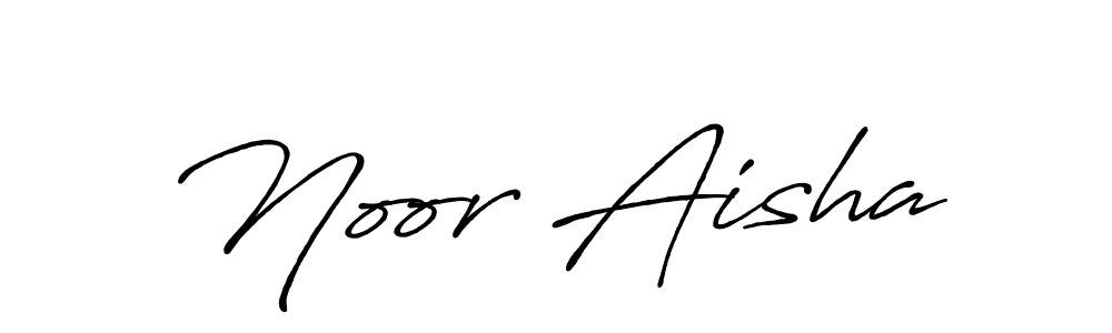 Also You can easily find your signature by using the search form. We will create Noor Aisha name handwritten signature images for you free of cost using Antro_Vectra_Bolder sign style. Noor Aisha signature style 7 images and pictures png