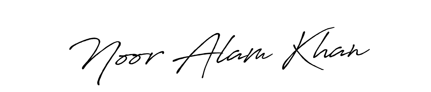 Create a beautiful signature design for name Noor Alam Khan. With this signature (Antro_Vectra_Bolder) fonts, you can make a handwritten signature for free. Noor Alam Khan signature style 7 images and pictures png