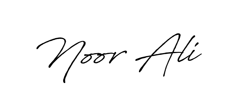 Make a beautiful signature design for name Noor Ali. With this signature (Antro_Vectra_Bolder) style, you can create a handwritten signature for free. Noor Ali signature style 7 images and pictures png