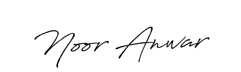 Noor Anwar stylish signature style. Best Handwritten Sign (Antro_Vectra_Bolder) for my name. Handwritten Signature Collection Ideas for my name Noor Anwar. Noor Anwar signature style 7 images and pictures png