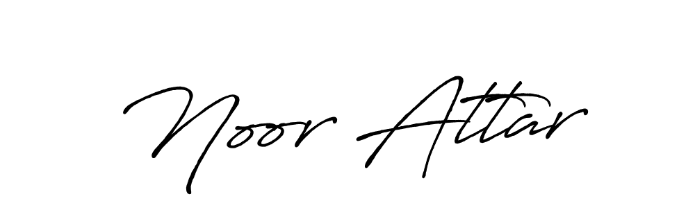 Make a beautiful signature design for name Noor Attar. With this signature (Antro_Vectra_Bolder) style, you can create a handwritten signature for free. Noor Attar signature style 7 images and pictures png