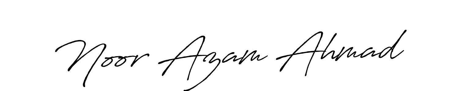 Also You can easily find your signature by using the search form. We will create Noor Azam Ahmad name handwritten signature images for you free of cost using Antro_Vectra_Bolder sign style. Noor Azam Ahmad signature style 7 images and pictures png