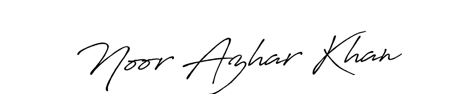 Noor Azhar Khan stylish signature style. Best Handwritten Sign (Antro_Vectra_Bolder) for my name. Handwritten Signature Collection Ideas for my name Noor Azhar Khan. Noor Azhar Khan signature style 7 images and pictures png