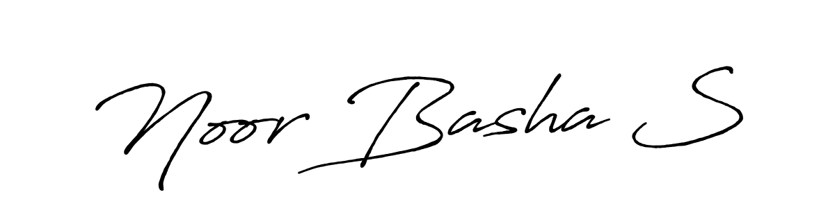 How to make Noor Basha S signature? Antro_Vectra_Bolder is a professional autograph style. Create handwritten signature for Noor Basha S name. Noor Basha S signature style 7 images and pictures png