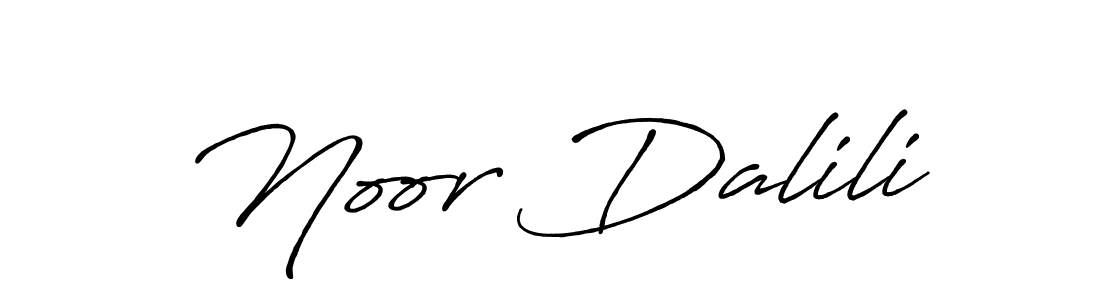 Create a beautiful signature design for name Noor Dalili. With this signature (Antro_Vectra_Bolder) fonts, you can make a handwritten signature for free. Noor Dalili signature style 7 images and pictures png