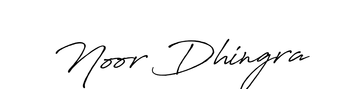 Noor Dhingra stylish signature style. Best Handwritten Sign (Antro_Vectra_Bolder) for my name. Handwritten Signature Collection Ideas for my name Noor Dhingra. Noor Dhingra signature style 7 images and pictures png