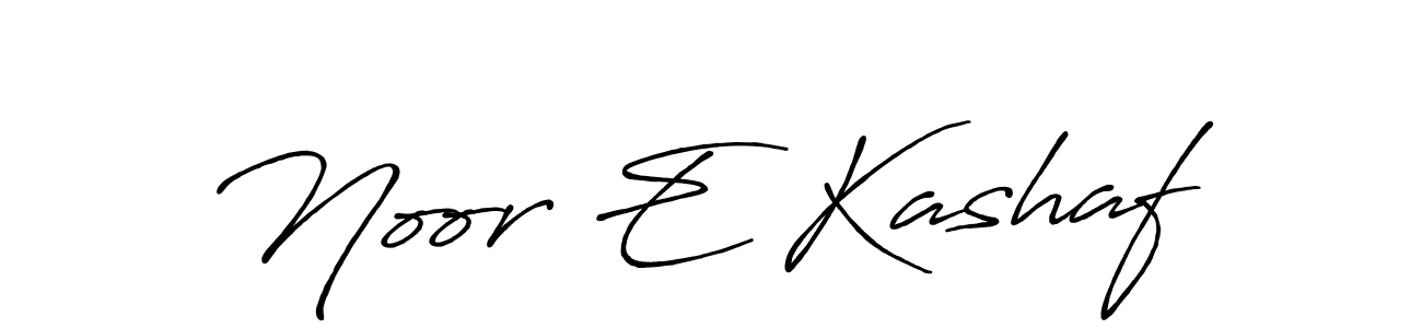 Create a beautiful signature design for name Noor E Kashaf. With this signature (Antro_Vectra_Bolder) fonts, you can make a handwritten signature for free. Noor E Kashaf signature style 7 images and pictures png