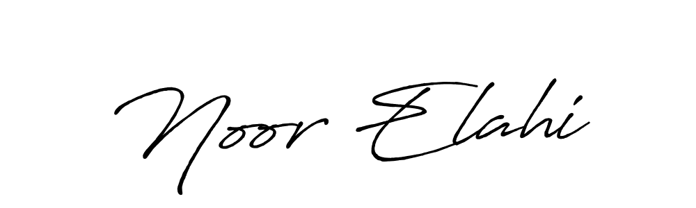 Also we have Noor Elahi name is the best signature style. Create professional handwritten signature collection using Antro_Vectra_Bolder autograph style. Noor Elahi signature style 7 images and pictures png