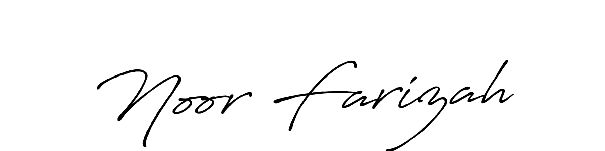 Once you've used our free online signature maker to create your best signature Antro_Vectra_Bolder style, it's time to enjoy all of the benefits that Noor Farizah name signing documents. Noor Farizah signature style 7 images and pictures png