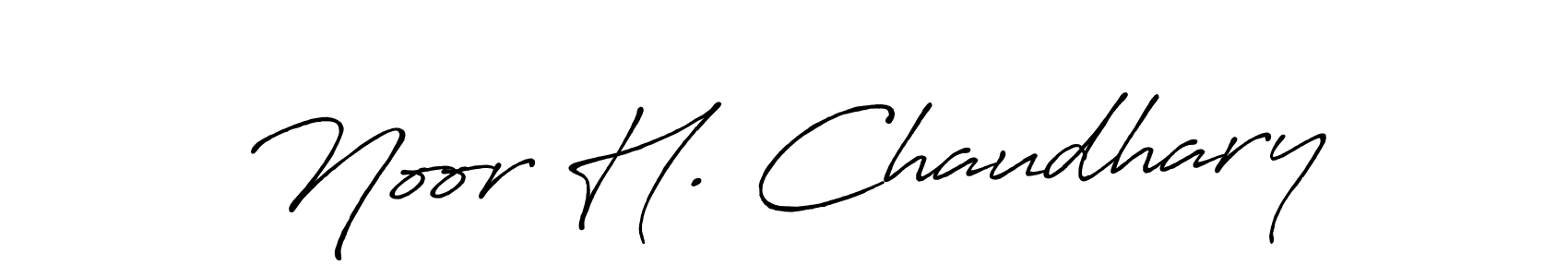 Use a signature maker to create a handwritten signature online. With this signature software, you can design (Antro_Vectra_Bolder) your own signature for name Noor H. Chaudhary. Noor H. Chaudhary signature style 7 images and pictures png
