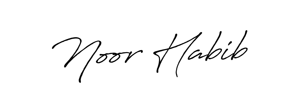 How to make Noor Habib signature? Antro_Vectra_Bolder is a professional autograph style. Create handwritten signature for Noor Habib name. Noor Habib signature style 7 images and pictures png