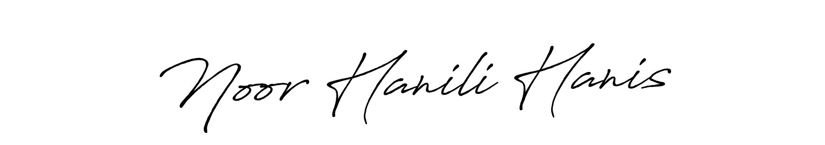 Once you've used our free online signature maker to create your best signature Antro_Vectra_Bolder style, it's time to enjoy all of the benefits that Noor Hanili Hanis name signing documents. Noor Hanili Hanis signature style 7 images and pictures png