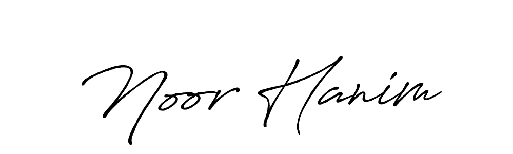 Also we have Noor Hanim name is the best signature style. Create professional handwritten signature collection using Antro_Vectra_Bolder autograph style. Noor Hanim signature style 7 images and pictures png