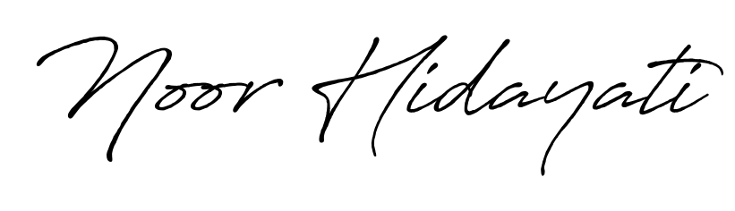 Create a personalized artistic stamp with Noor Hidayati in Antro_Vectra_Bolder font. Perfect for visual artists, designers, and influencers. Noor Hidayati signature style 7 images and pictures png