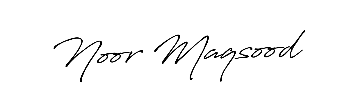 Antro_Vectra_Bolder is a professional signature style that is perfect for those who want to add a touch of class to their signature. It is also a great choice for those who want to make their signature more unique. Get Noor Maqsood name to fancy signature for free. Noor Maqsood signature style 7 images and pictures png