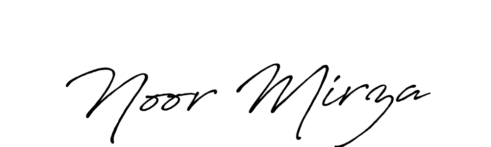 Also we have Noor Mirza name is the best signature style. Create professional handwritten signature collection using Antro_Vectra_Bolder autograph style. Noor Mirza signature style 7 images and pictures png