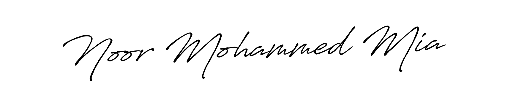 Noor Mohammed Mia stylish signature style. Best Handwritten Sign (Antro_Vectra_Bolder) for my name. Handwritten Signature Collection Ideas for my name Noor Mohammed Mia. Noor Mohammed Mia signature style 7 images and pictures png