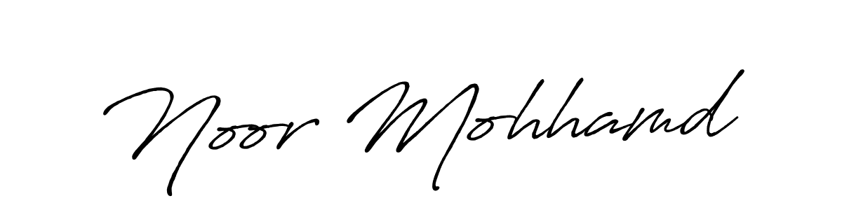 It looks lik you need a new signature style for name Noor Mohhamd. Design unique handwritten (Antro_Vectra_Bolder) signature with our free signature maker in just a few clicks. Noor Mohhamd signature style 7 images and pictures png